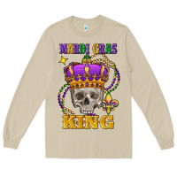 Mushroom Skull Mardi Gras king Long Sleeve Tee - FaDigitalArtStudio