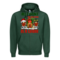 Sports Green all i want for christmas is a choir Zipper Hoodie - BarkalooDesign