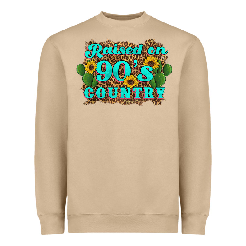Raised 90's Country Cactus Sunflower's Heavyweight Sweatshirt by Artiststas | Teevron