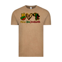 Vintage Coffee Peace love Juneteenth Vintage Tee - HowdyJamesFarm