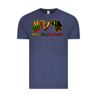 Vintage Denim Peace love Juneteenth Vintage Tee - HowdyJamesFarm