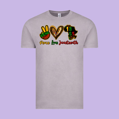 Peace Love Juneteenth Vintage Tee Designed By Howdyjamesfarm