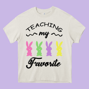 Teaching My Favorite Bunny Heavy Core Tee Designed By Bettercallsaul