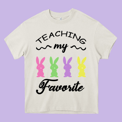 Teaching My Favorite Bunny Heavy Core Tee Designed By Bettercallsaul
