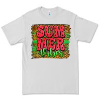 Dove Grey summer vibes watermelon leopard background Premium Tee - Jasminsmagicworld