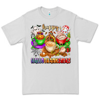 Dove Grey happy hallothanksmas coffee cups with ghost turkey Premium Tee - texasbilliewilder