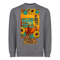 Storm don't jesus done it that way western skeleton  12 oz can cooler  (slim Heavyweight Sweatshirt - Artiststas