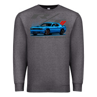 Charcoal Heather Blue Challenger RT T-Shirt Premium Sweatshirt - maiPhamDesign