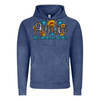 Vintage Denim auntie like a mom only cooler Vintage Hoodie - OliviaCreatesArt