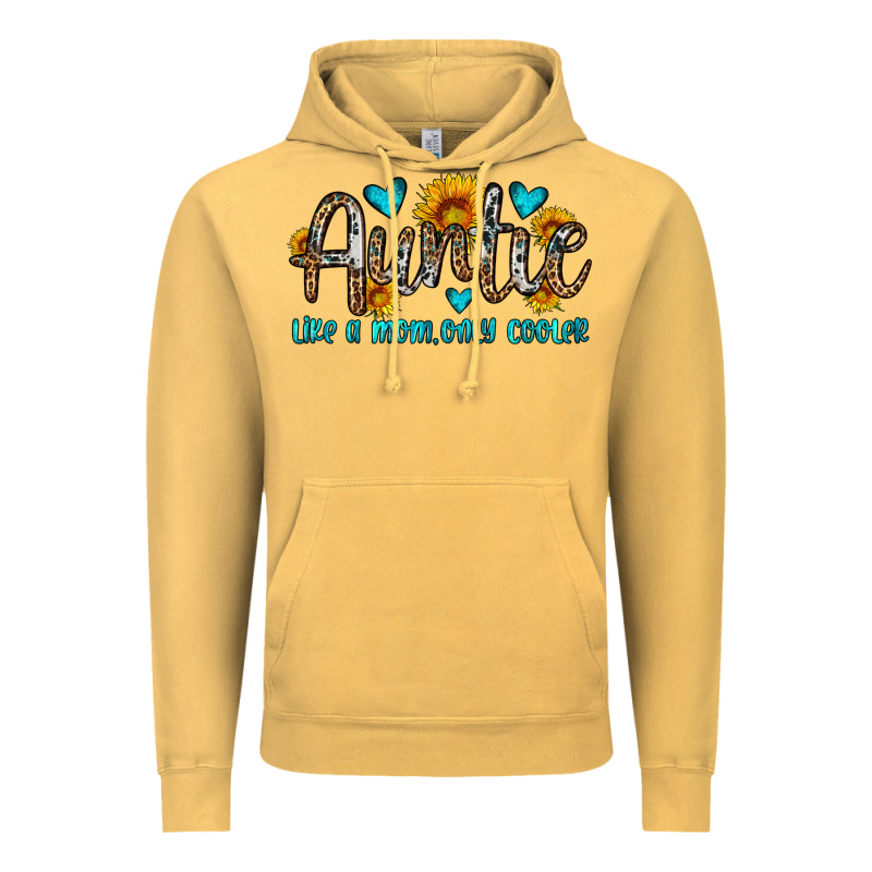 Auntie Like A Mom Only Cooler Vintage Hoodie by OliviaCreatesArt | Teevron