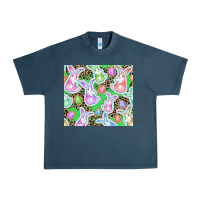 Midnight Navy Easter bunny and egg Urban Heavy Tee - CowGirlArtShop
