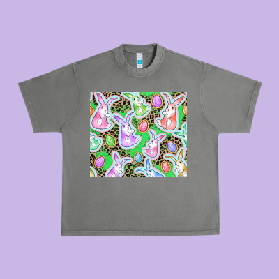 Easter Bunny And Egg Urban Heavy Tee Designed By Cowgirlartshop