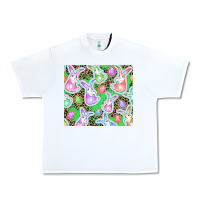 White Easter bunny and egg Urban Heavy Tee - CowGirlArtShop