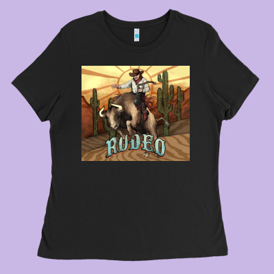 Rodeo Cowboy Bullfighter Western 20oz Skinny Ladies Tee Designed By Howdyjamesfarm