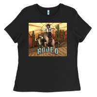 Black Rodeo Cowboy bullfighter western 20oz skinny Ladies Tee - HowdyJamesFarm
