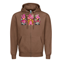 Chestnut breast cancer gnome Zipper Hoodie - BarkalooDesign