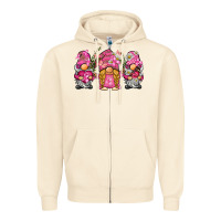 Breast Cancer Gnome Zipper Hoodie | Teevron