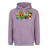 Lavender sunflowers coffee cups Heavyweight Hoodie - AdoDesignShop