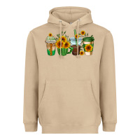 Mushroom sunflowers coffee cups Heavyweight Hoodie - AdoDesignShop