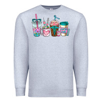 Heather Grey nurse fuel coffee cups Premium Sweatshirt - AdoDesignShop