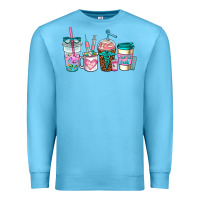 Ocean Blue nurse fuel coffee cups Premium Sweatshirt - AdoDesignShop