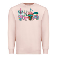 Pale Pink nurse fuel coffee cups Premium Sweatshirt - AdoDesignShop