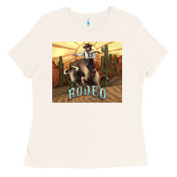 Bone Rodeo Cowboy bullfighter western 20oz skinny Ladies Tee - HowdyJamesFarm