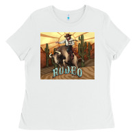 White Rodeo Cowboy bullfighter western 20oz skinny Ladies Tee - HowdyJamesFarm