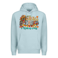 Blue Mist Thankful Blessed Kind Of Mess Premium Hoodie - CowhideDigitalArt