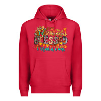 Cardinal Thankful Blessed Kind Of Mess Premium Hoodie - CowhideDigitalArt