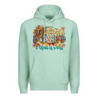 Seafoam Thankful Blessed Kind Of Mess Premium Hoodie - CowhideDigitalArt