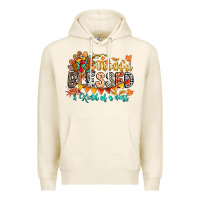 Tofu Thankful Blessed Kind Of Mess Premium Hoodie - CowhideDigitalArt