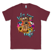 Burgundy Holy cow i am cute baby cow Classic Tee - HowdyJamesFarm
