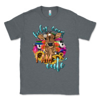 Charcoal Heather Holy cow i am cute baby cow Classic Tee - HowdyJamesFarm
