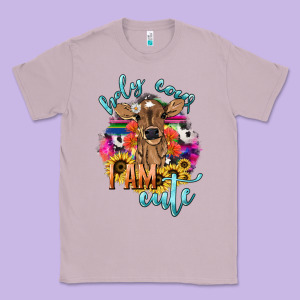 Holy Cow I Am Cute Baby Cow Classic Tee Designed By Howdyjamesfarm