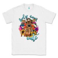 White Holy cow i am cute baby cow Classic Tee - HowdyJamesFarm