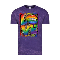 Cloud Purple Love pride Vintage Tee - CowGirlArtShop