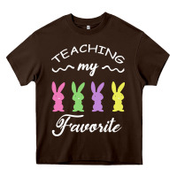 Chocolate Brown Teaching My Favorite Bunny Heavy Core Tee - Bettercallsaul