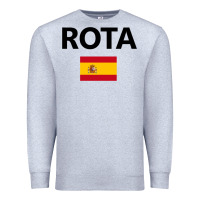 Heather Grey rota spain spanish flag city vacation travel gift pullover hoodie Premium Sweatshirt - maiPhamDesign