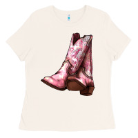 Bone Cowgirl boots Ladies Tee - HowdyJamesFarm