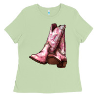 Matcha Cowgirl boots Ladies Tee - HowdyJamesFarm