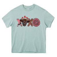 Arona xoxo calf and gemstone Heavy Core Tee - RanaPortraitStore