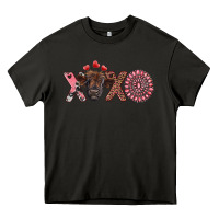 Asphalt xoxo calf and gemstone Heavy Core Tee - RanaPortraitStore