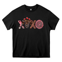 Black xoxo calf and gemstone Heavy Core Tee - RanaPortraitStore