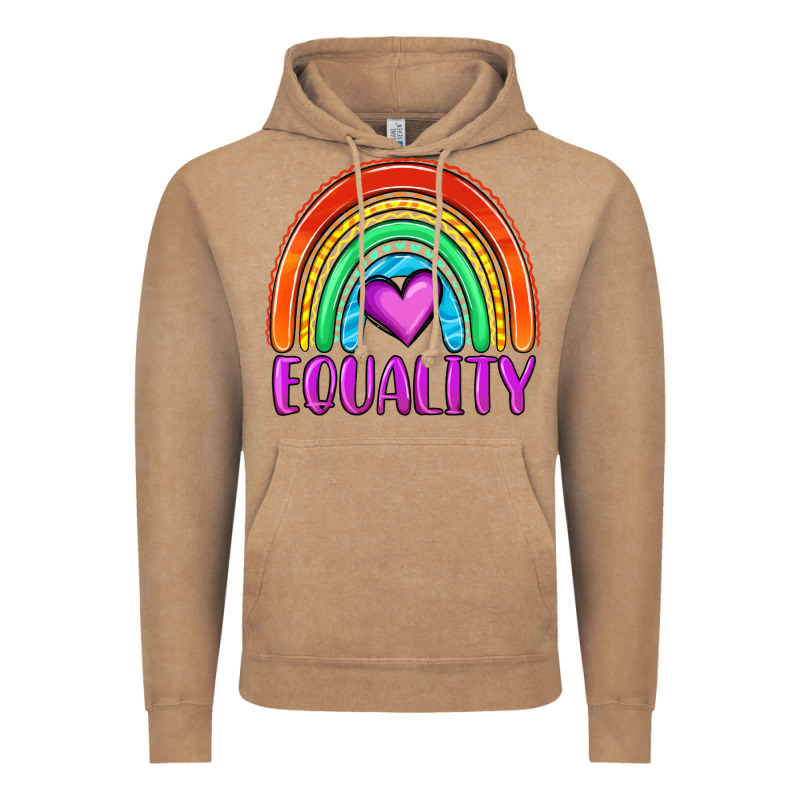 Equality Rainbow Vintage Hoodie by OliviaCreatesArt | Teevron