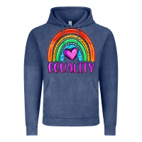 Vintage Denim equality rainbow Vintage Hoodie - OliviaCreatesArt