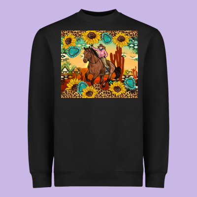 Cowgirl Heavyweight Sweatshirt Designed By Artiststas