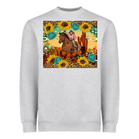Heather Grey cowgirl Heavyweight Sweatshirt - Artiststas