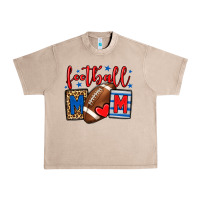 French Oak Football mom red and blue team color mother's day Urban Heavy Tee - HowdyJamesFarm