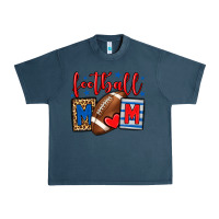 Midnight Navy Football mom red and blue team color mother's day Urban Heavy Tee - HowdyJamesFarm